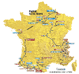carte officielle du Tour 2003